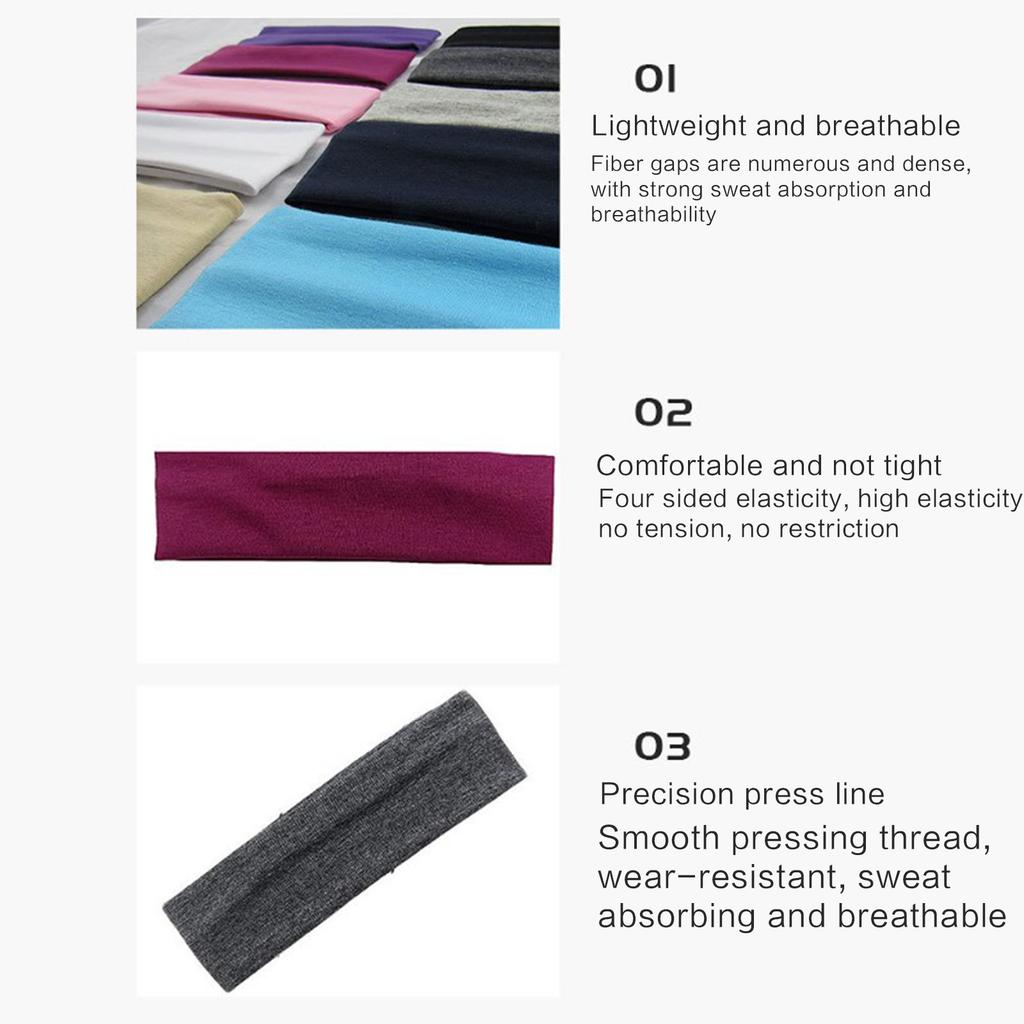 Fashion Wide Headband for Women Elastic Bandeau Sports Headwrap African Style Hairband Nonslip Stretchy Workout Headwear