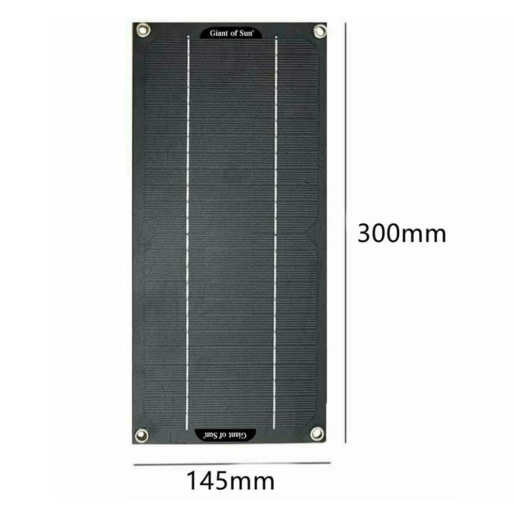 30W Solar Panel Dual USB Output Solar Cells Poly Solar Panel 10/20/30/40/50A/60A Controller for 12V/24V Battery Power Charger