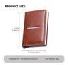 ZDNE2 Car Leather Pop Up Wallet RFID Blocking Metal Double Card Case For BMW 1 3 5 Series G30 G32 G38 2021 2020 2019 2018 E46 E91