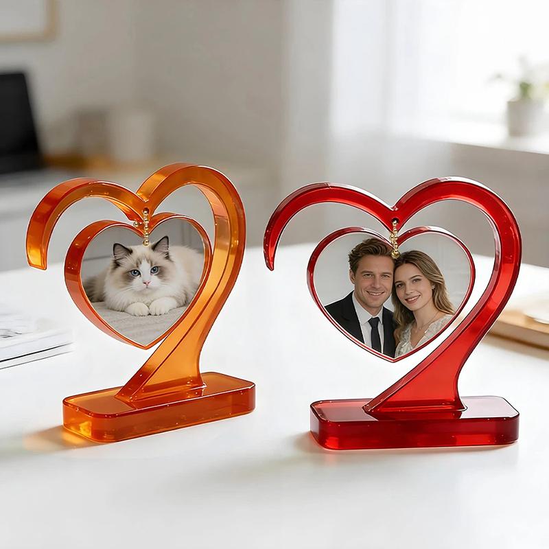 New Sale Heart-shaped Photo Frame Pendulum Base Silicone Mold, DIY Crystal Epoxy Resin Mold, DIY Photo Frame Ornament.