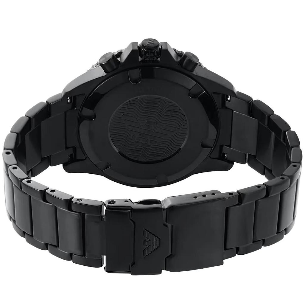 Emporio Armani AR11363 Herren-Chronograph, komplett in Schwarz