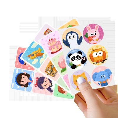 10 stuks muggenwerende patchstickers (360 stuks) voor kinderen, cartoon, natuurlijke plant, citronella