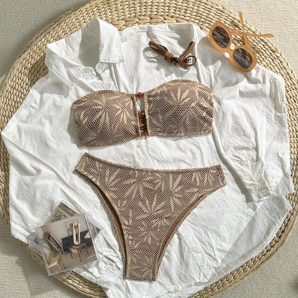 Women's Color Two-piece Bikini Swimsuit/sports Swimwear