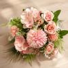 Pink Artificial Flower Bouquet 12.2 X 7.5in Fake Flower Craft  For Wedding Decoration