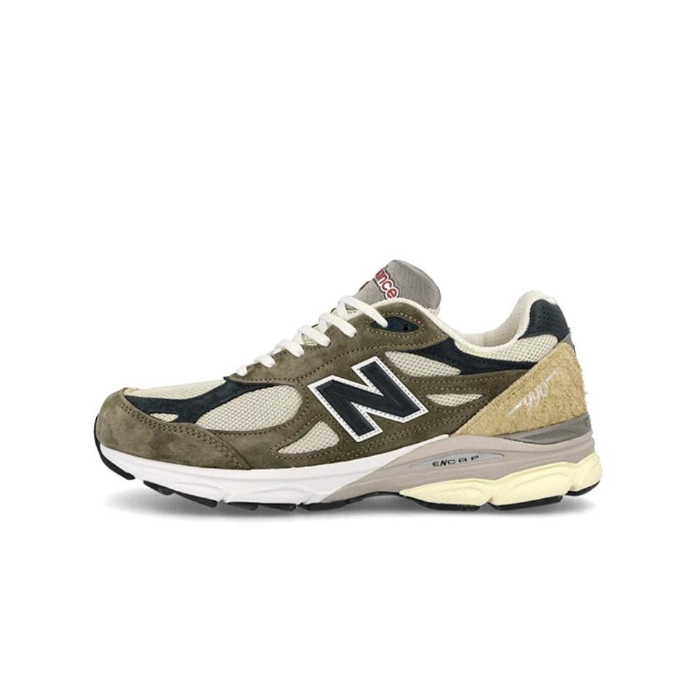 New Balance 990 v3 Vyrobeno v USA Zelená Krémová