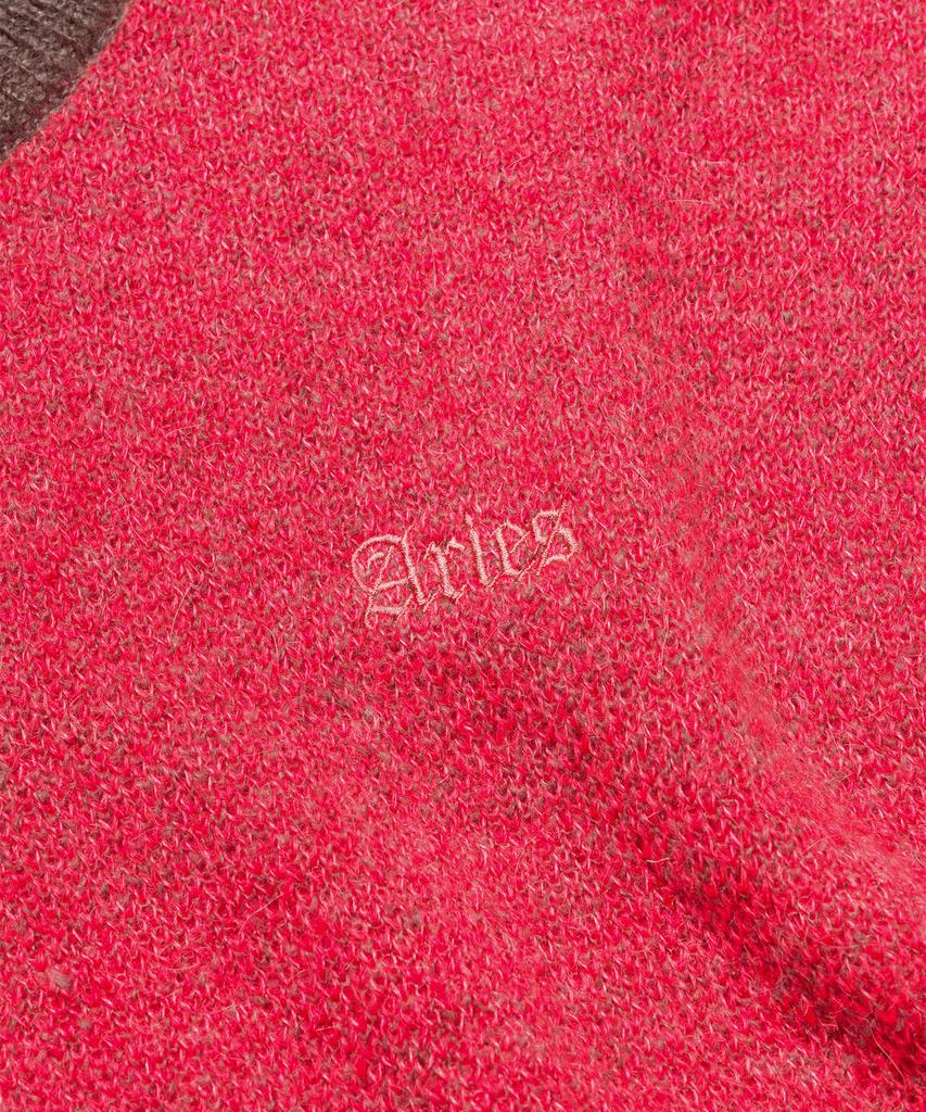 ARIES (U) Brushed Mohair Crew Neck Knit Pink