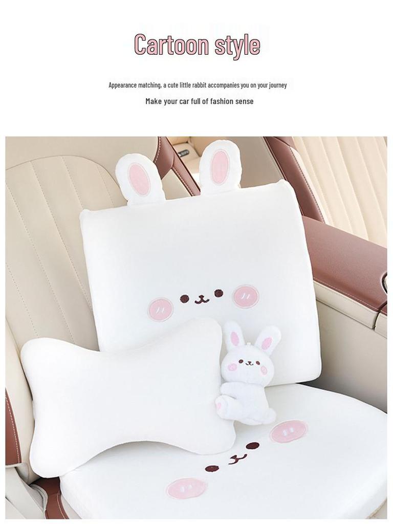 Four Seasons Universal Cartoon Bear Car Seat Cushion - Memory Foam Comfort