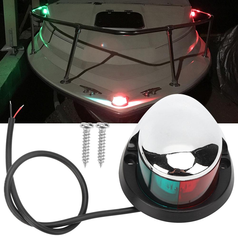 Portable Durable Yacht Navigation Light Red Green Signal Lamp 12V Shipping LED Light