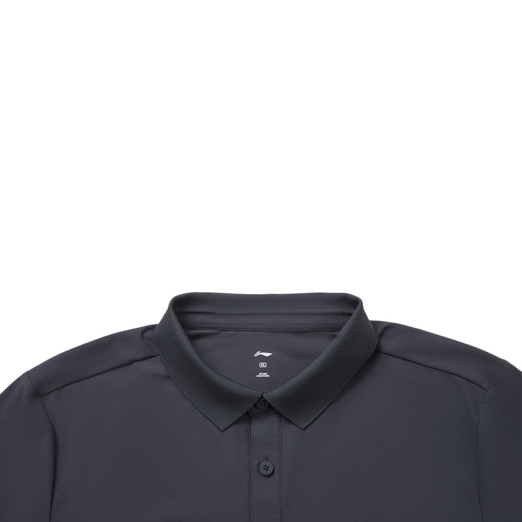 Li-Ning Fitness Series Casual Minimalist Fashion Versatile Short Sleeve Polo Shirt Men Tops APLW347-11