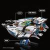 T5014 Space Star Cruiser Building Blocks Toy Moc Futuristic Universe Spaceship Model Bricks Kit Kids High Tech Toy Gift Aldult
