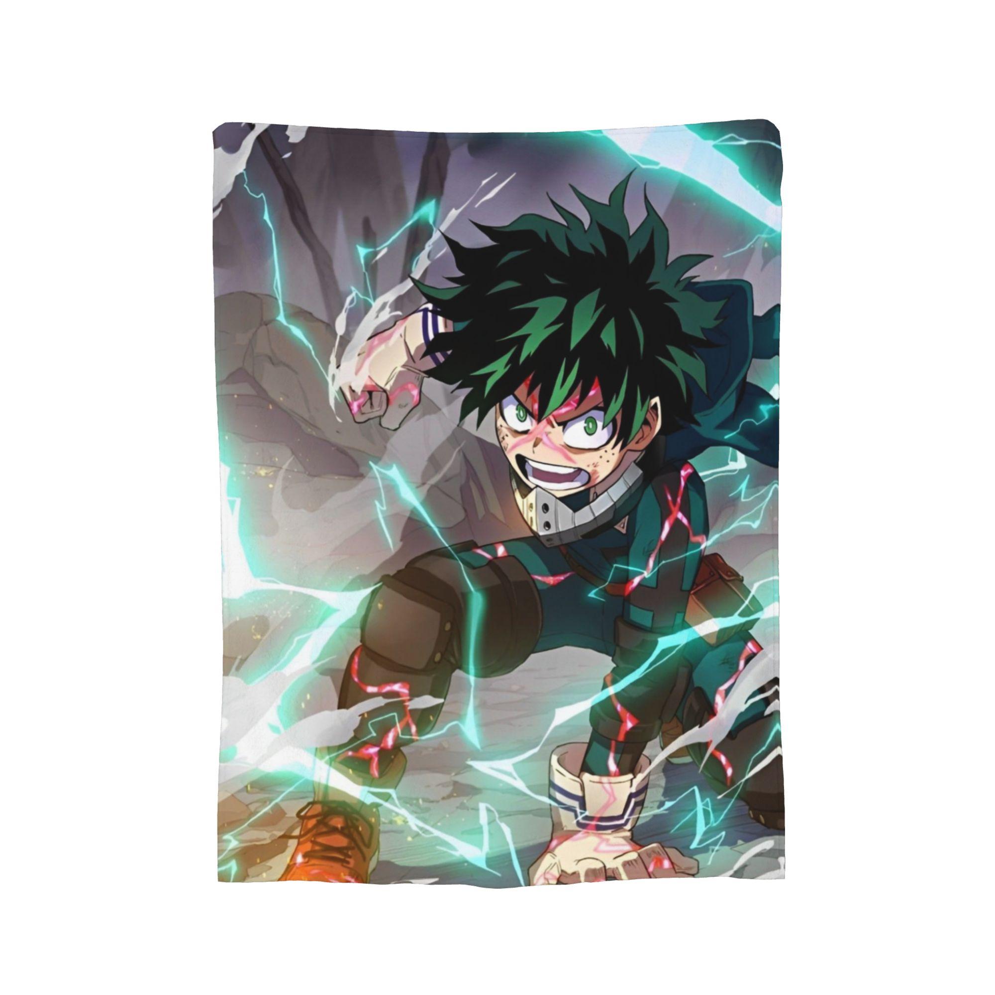 

My Hero Academia Blankets Fleece Anime Warm Throw Blankets for Car Sofa Couch Bedroom Quilt 150x200cm