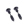 Unisex Round Circle Stainless Steel Titanium Hoop Earrings Jewelry set Drop Earring Stud Earring