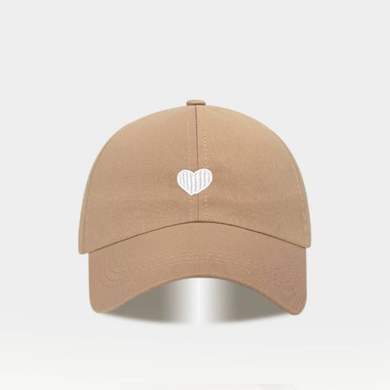 Childrens Sun Hat With Embroidered Heart Pattern For Summer Sun Protection And Breathability