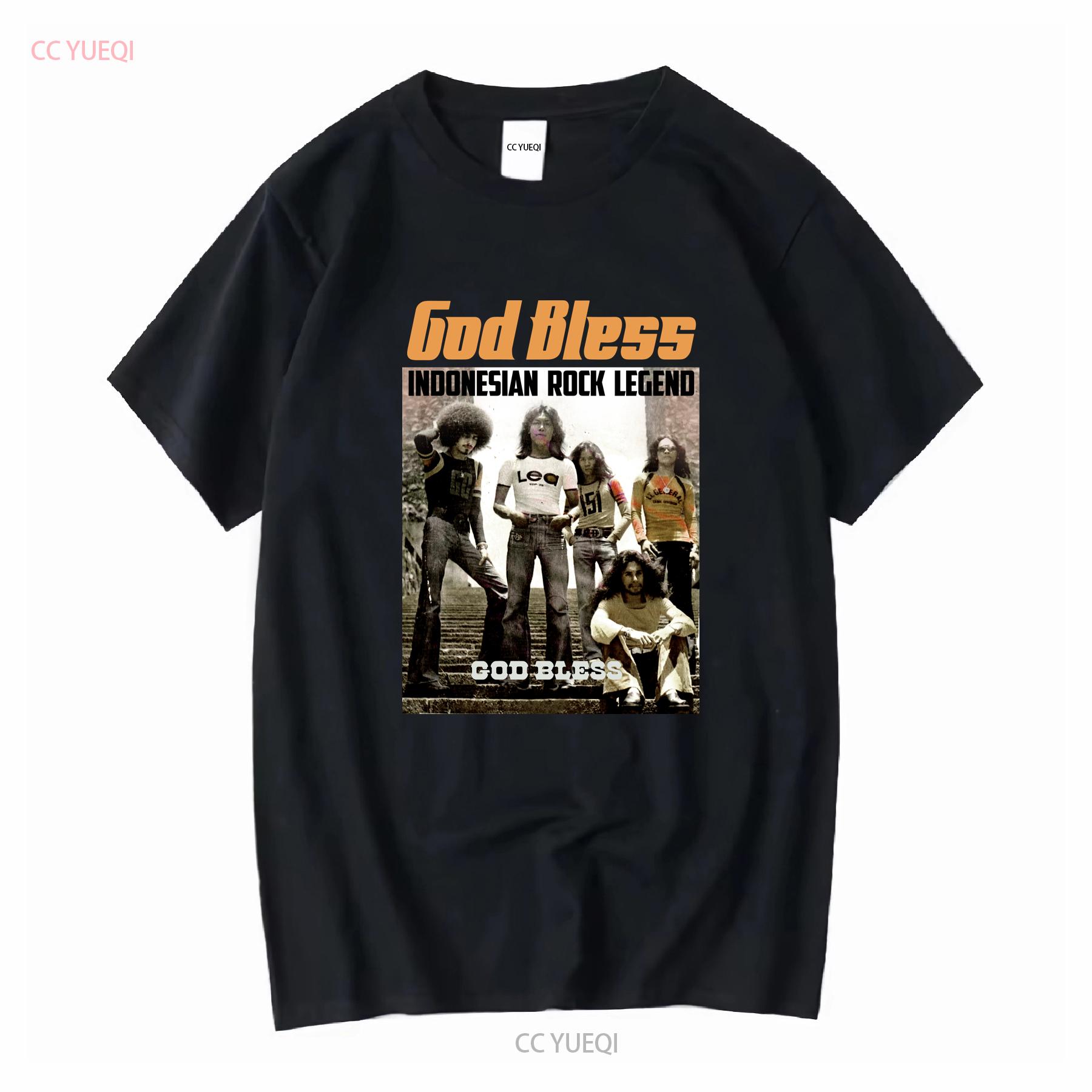 

New T Shirt God Bless Indonesia Rock Legend Band Official vintage Washed fashion Slightly Stylish Soft graphic homme Unisex 4XL