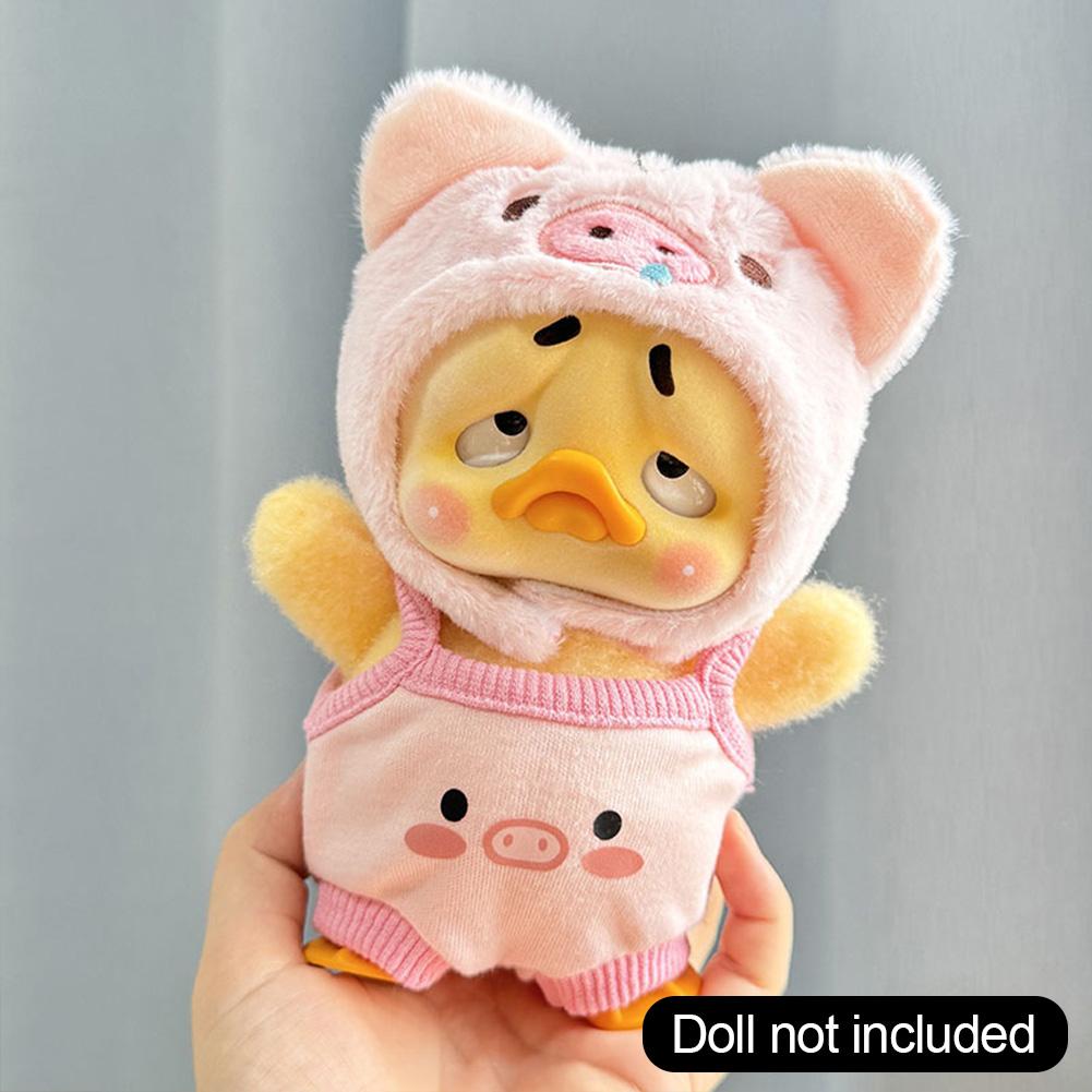 

Маленькая желтая кукольная утка Одежда для раздражающей утки Расстроенная уточка Мягкая серия Детская одежда Аксессуары no doll