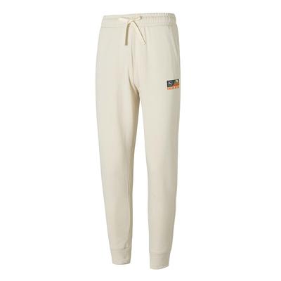 Solid Color Comfortable Breathable Mid-Rise Knitted Workout Pants Men Bottoms Off-White 629339-87