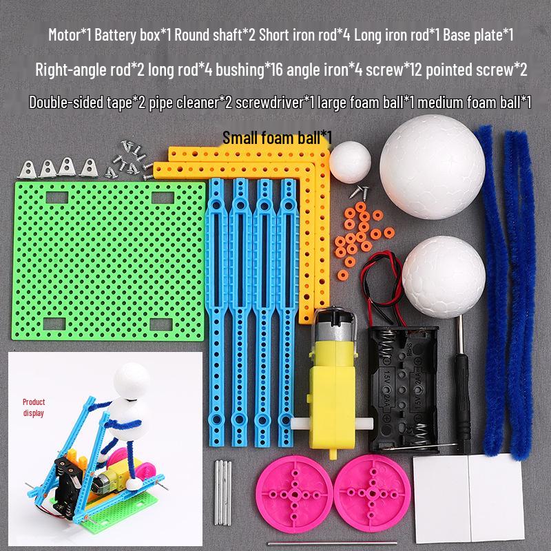 Kids' Science and Education Toy: Running Robot Invention Kit for Elementary Students