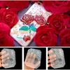 7-hole Rose Flower Crystal Dropper Mirror Mold Sugar Flipping DIY Cake Decoration Baking Mold Jewelry Decoration Silicone Mold