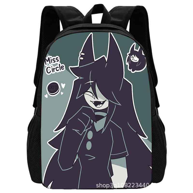 Zaino Scolastico Miss Circle per Bambini Studenti Elementari Leggero Stoffa Oxford Cartoon con Supporto Lombare Ergonomico