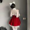 Domi La Velvet Strapless Dress: Festive New Year & Christmas Set for Feminine Autumn/Winter Elegance
