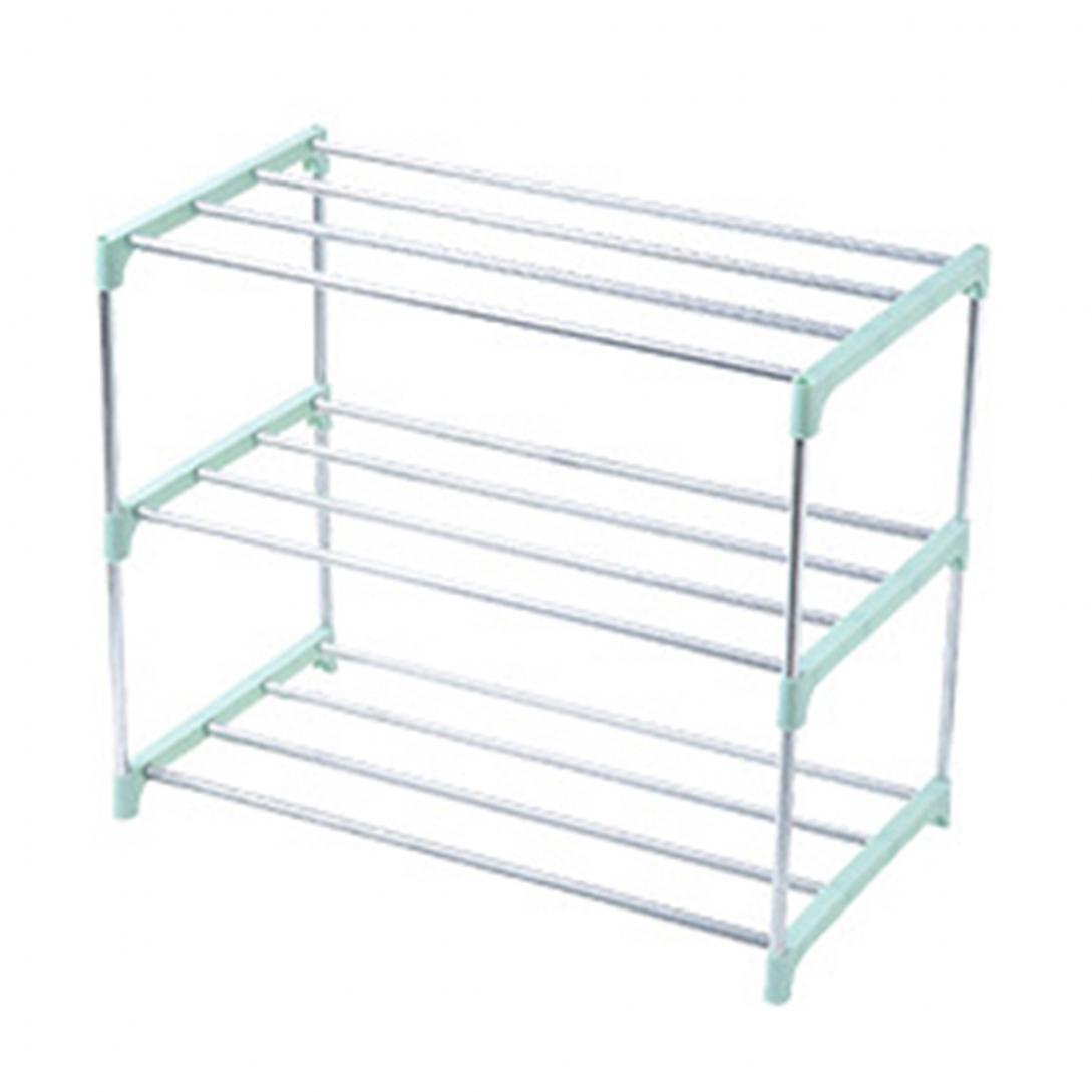 

Многоярусная регулируемая стойка для обуви из нержавеющей стали 3 Layers зелёный