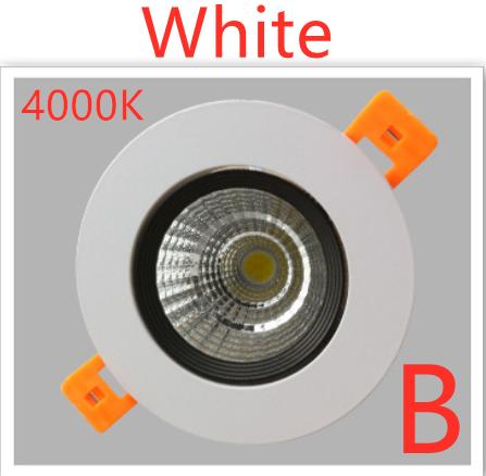 LED Downlight Dimmable Lamp iling  3w 5w 7W 12w 15w 20w  30w 40w Cob Led Spot 220V/110V iling Ressed round panel light