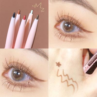 Eyeliner gel de couleur stéréoscopique naturel, éclaircissant, stylo à soie, lissant, lisse, imperméable, fixation durable, maquillage pour femmes