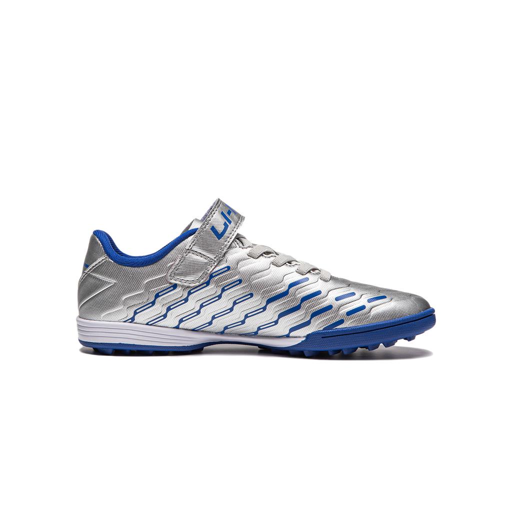 Li Ning YOUNG Kids' Soccer Shoes Silver Teenagers YKGU018-7