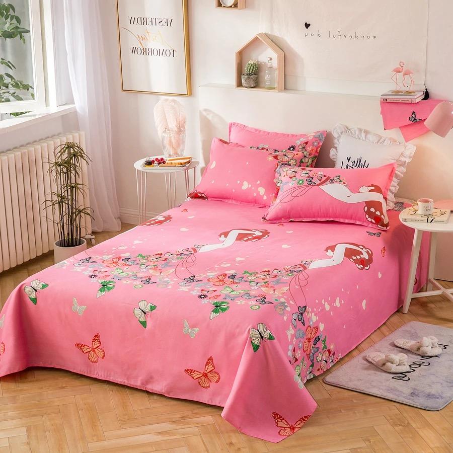 Simple Thickened Bed Sheets for All Seasons, Single and Double Bed Sheets In Multiple Specifications