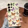Colorful Butterfly Pattern Phone Case for Samsung Galaxy S25 S24 Ultra S23 S22 S21 S20 FE Plus Soft TPU Protection Cover