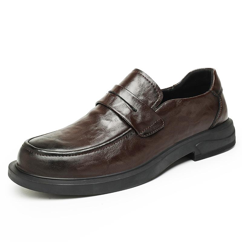 

Модные горячие распродажи Бренд Кожа Мужская повседневная обувь Модная дышащая ручной работы Нескользящая обувь Классическая деловая обувь Мужские туфли-лоферы 44 коричневый