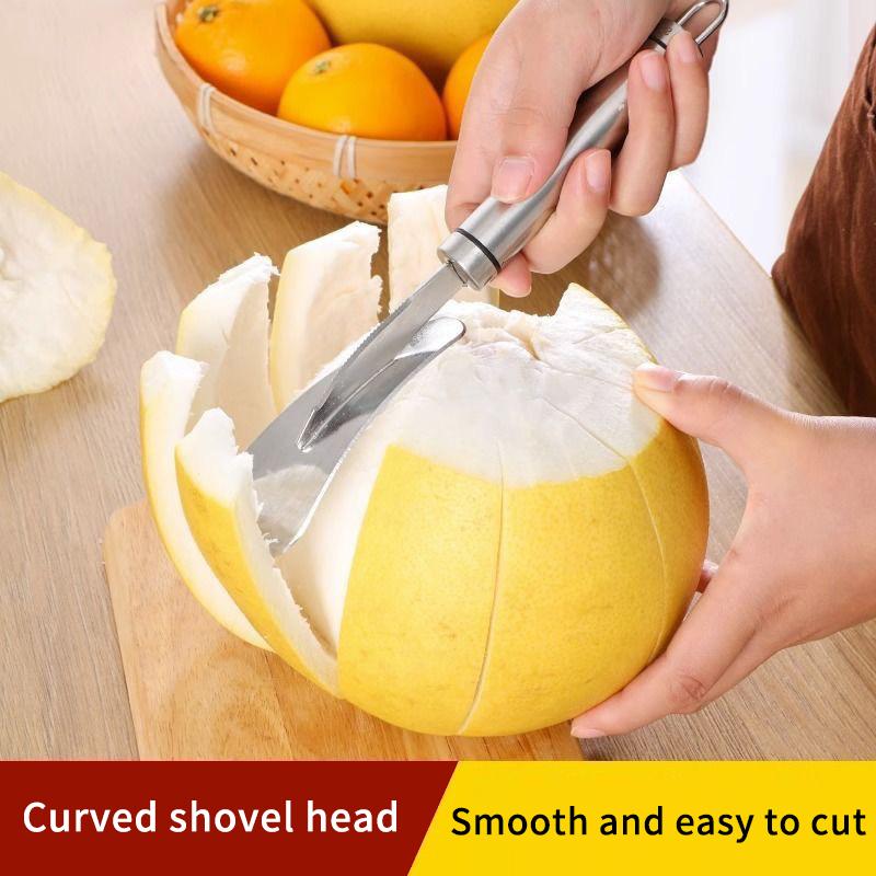 2Pcs Stainless Steel Orange Peeler Citrus Peeler Tool With Comfortable Handle Fruit Slicer Cutter Remover For Kitchen
