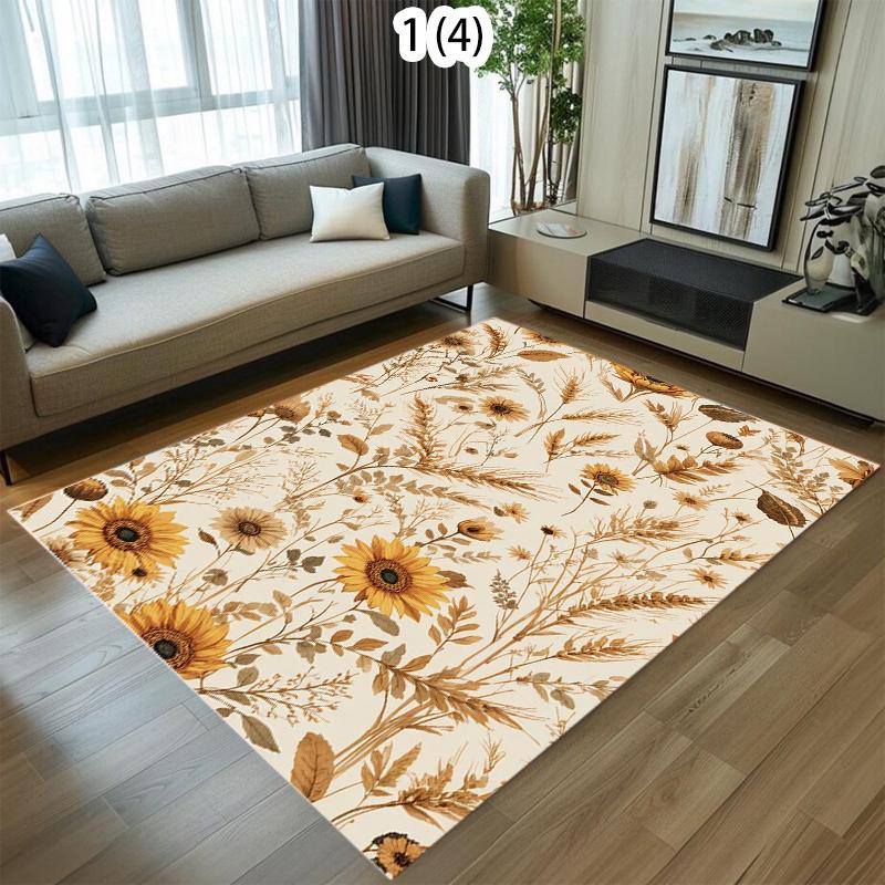 Fall Maple Leaf Entrance Doormat Decor Carpet for Living Room Autumn Harvest Bathroom Non-slip Floormat Thanksgiving Decorations