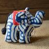 Yunnan Etnische Tie-dye Kleine Olifant Sleutelhanger & Hanger