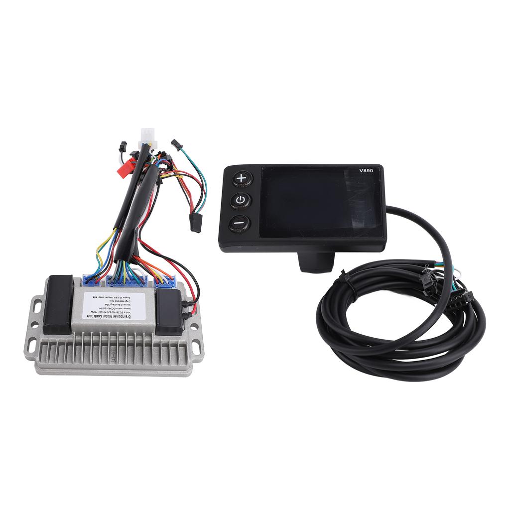 Controller V890 LCD Display Panel Kit 36V 48V 60V 750W 33A ABS Aluminum Alloy Fast Heat Dissipation