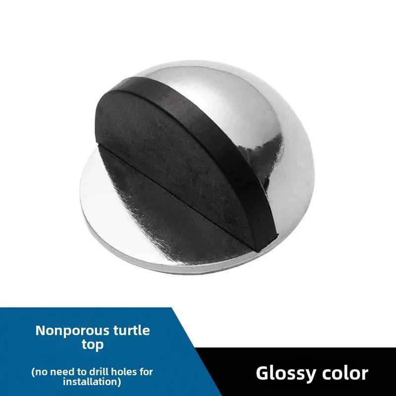 No Drill Door Stopper - Anti-Collision Rubber Guard for Bathroom & Glass Doors, Turtle Shape Non-Slip Household Protector