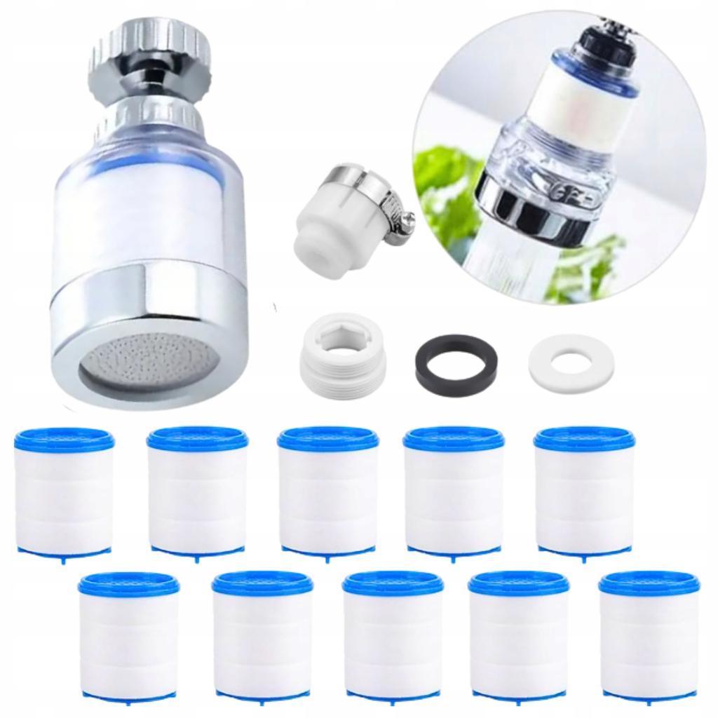Water Filter For Swivel Faucet Removes Contaminants And Metals + 10 Filters