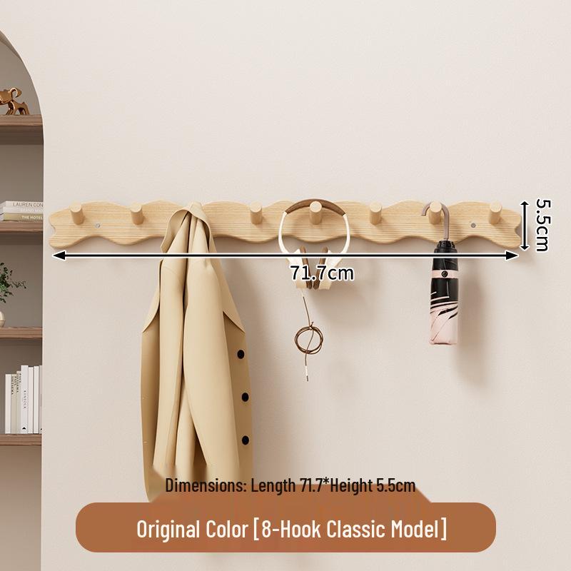 Ścienny wieszak na płaszcze, kapelusze i ubrania z haczykami bez wiercenia do sypialni, przedpokoju lub korytarza