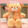 Teddy Lattice Bowknot Bear Plush Toy Animal Stuffed Doll Decoration Gift Kids
