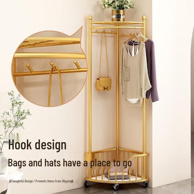 Zhaiwanjia Minimalist Metal Floor Standing Clothes Rack