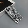 Sketch dead tree in spring Apple 13promax mobile phone case iPhone17 creative simple 16E anti-drop protective case
