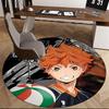 Volleyball,Haikyuu Chair mat Round Rug Office carpet, Machine Washable, Non slip, Suitable for Living Rooms, Bedrooms