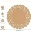Disposable Kraft Paper Table Mat Placemats Baking Dessert Pad for Wedding Accessories Birthday DIY Party Christmas Decor