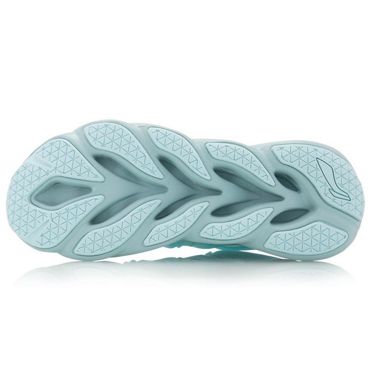 Li Ning Curved ACE Cushioning Breathable Lightweight Rebound Low Top Running Shoes Women's Ice Clear Blue ARHP226-21