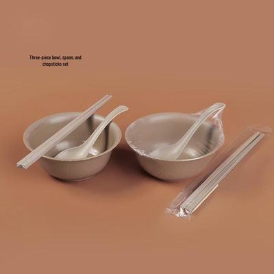 COFLYEE Biodegradable 3-Piece Disposable Tableware Set