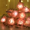 1.5M LED Flower String Lights Artificial Rose Bouquet Romantic Fairy Light Garland Valentines Day Wedding Party Decor