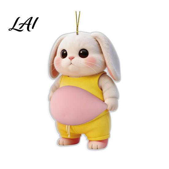 Child Safety Corner Protector Car Pendant Soft Rubber Fat Dog Shape Decompression Toy Adhesive Backing Elastic Cushion Easy Apply Remove Refrigerator