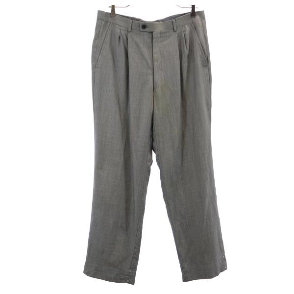 LANVIN wool blend suit Setup R50-46 Gray Men's Used