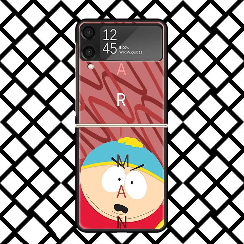 Cartoon S-South P-Parkes Phone Case For Samsung Z Flip 7 6 5 4 3 Galaxy ZFLIP7 ZFlip6 5G Flip5 Flip4 Flip3 5g Black Hard Cover