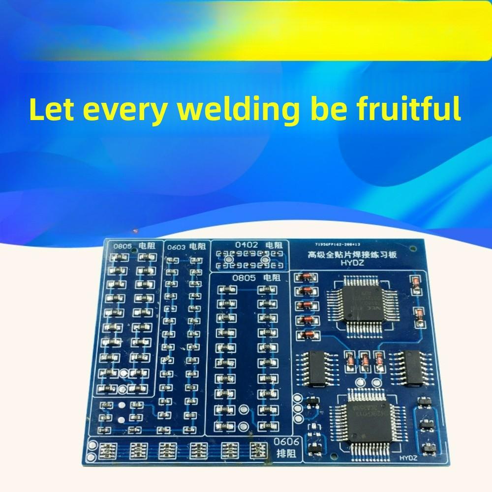 Enhanced SMT Advanced Full SMD Soldering Practice Board Kit - Skill Training Electronic DIY Component Set for Soldering Projects
